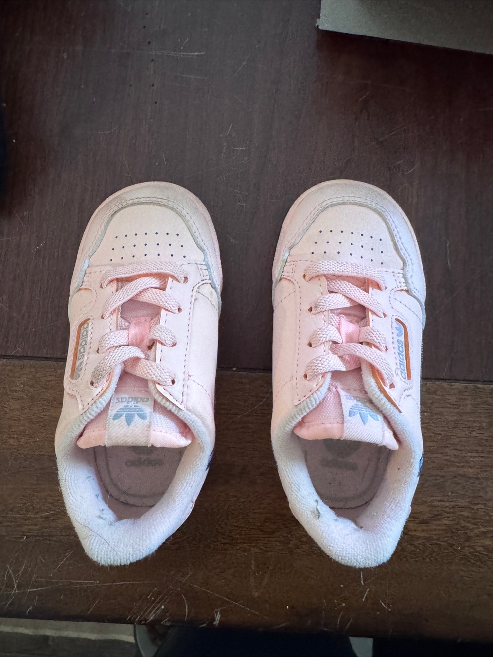 Adidas Originals Continental 80 Pink Toddler Sneakers Slip On 6K